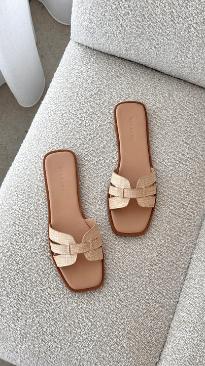 Gretal Slide Natural Raffia