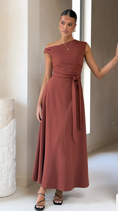 Gemma Maxi Dress Brown