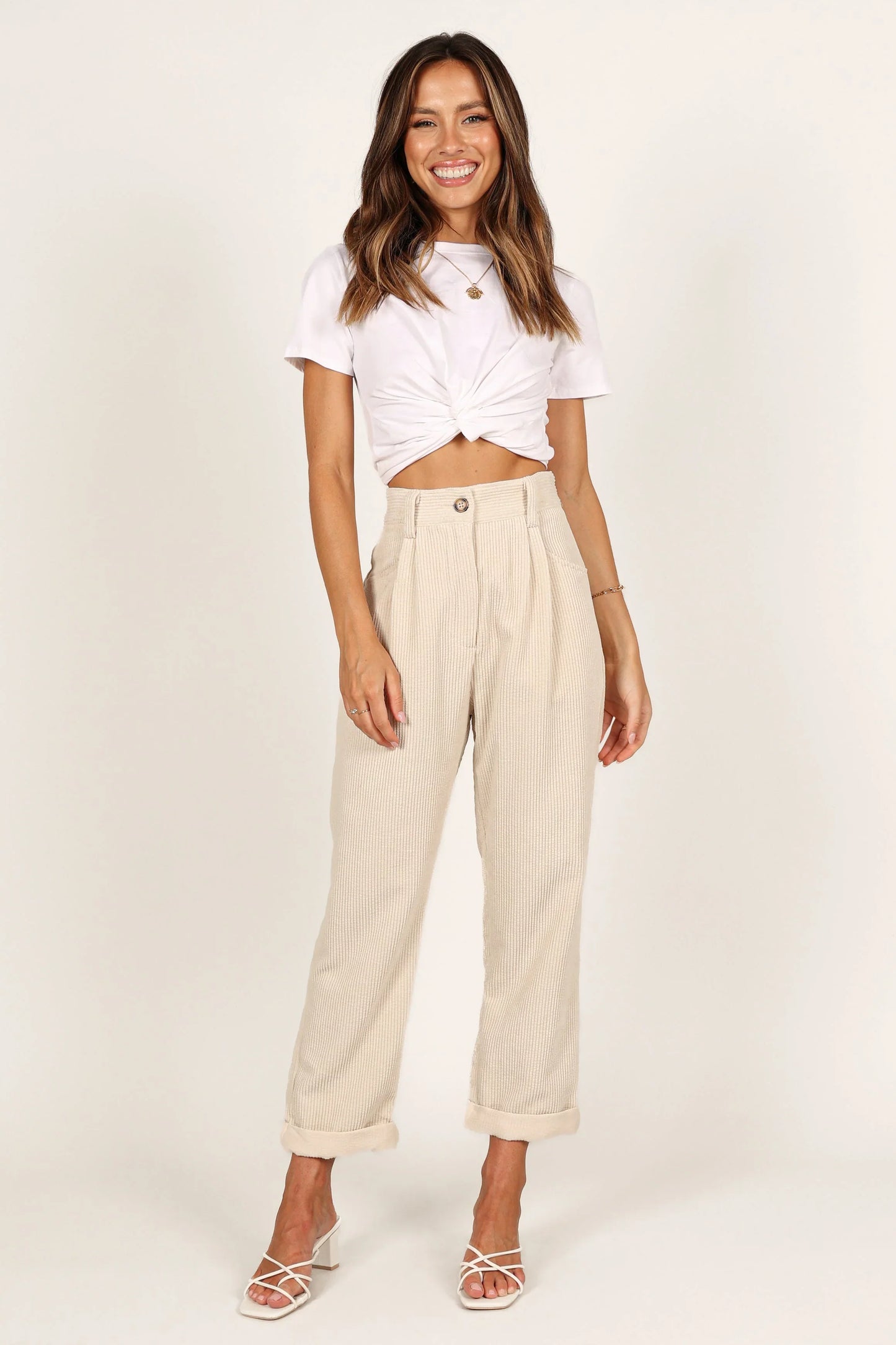 Talaren Cord Pant Cream