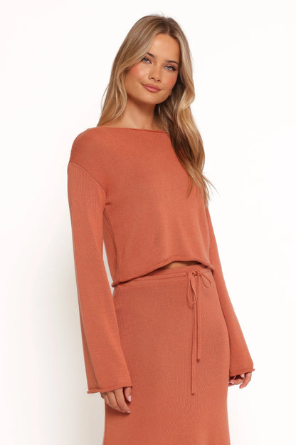 Rooney Knit Sweater Cinnamon