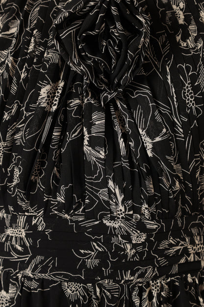 Lennon Halterneck Maxi Dress Black Floral