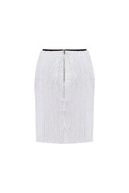 White sequined wrapped mini skirt Midnight Walk