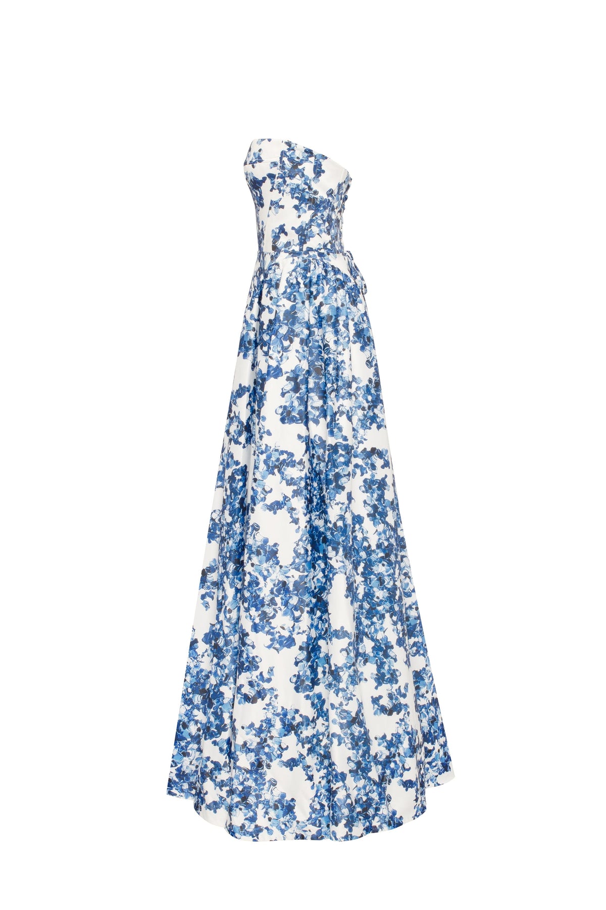 Ravishing blue hydrangea corset maxi dress Garden of Eden
