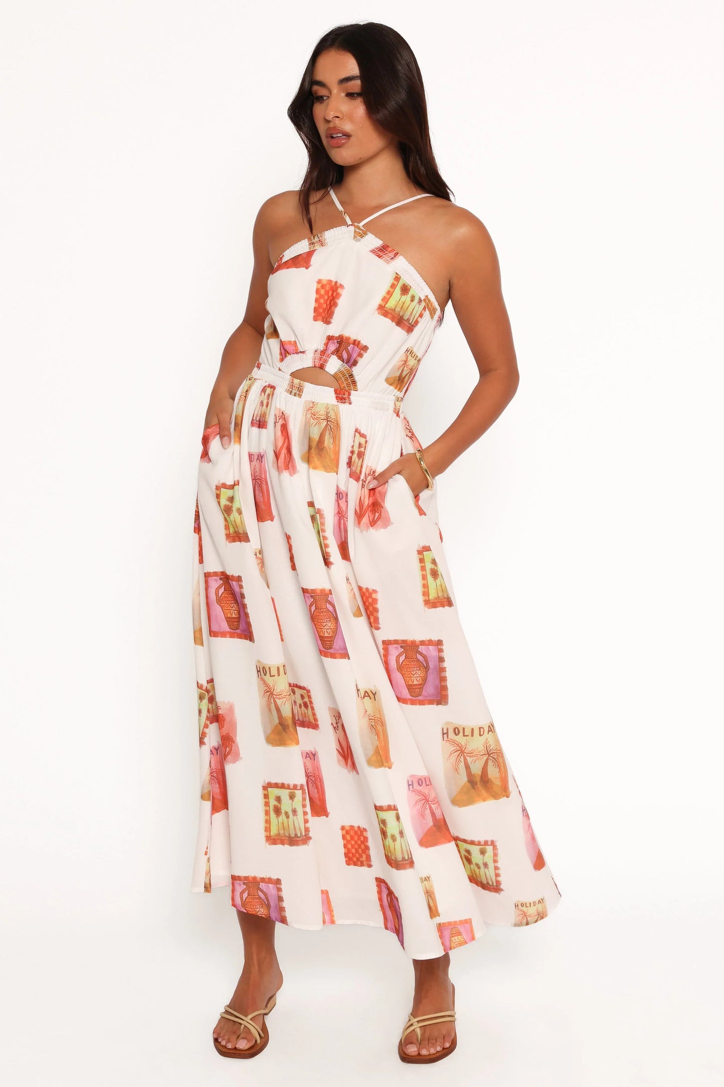 Madi Maxi Dress White Multi