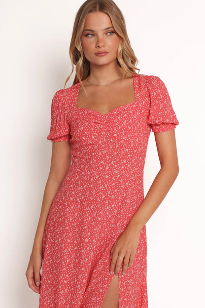 Franklin Dress Red Floral