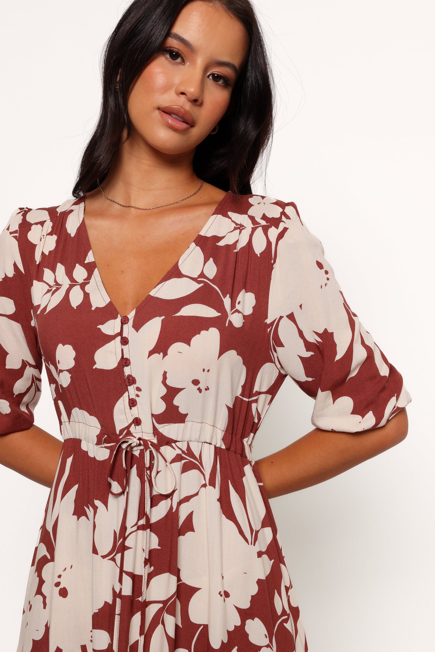 Kelda Dress Rust Floral