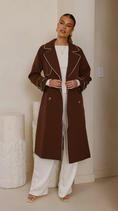 Blanca Trench Coat Espresso