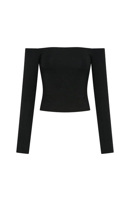 Mad For You Long Sleeve Top Black