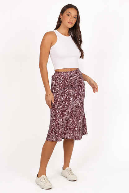 Falco Skirt Burgundy