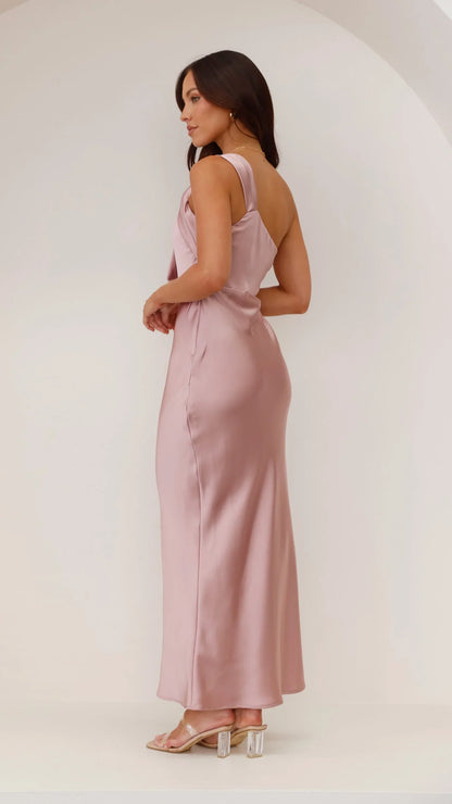 Greta Maxi Dress Dusty Pink