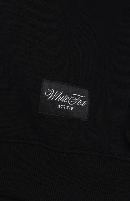 Shutting It Down V Neck Oversized Sweater Black