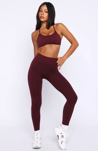 Fuel Seamless Sports Bra Merlot