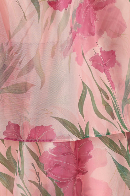 Bloom Strapless Maxi Dress Pink Floral