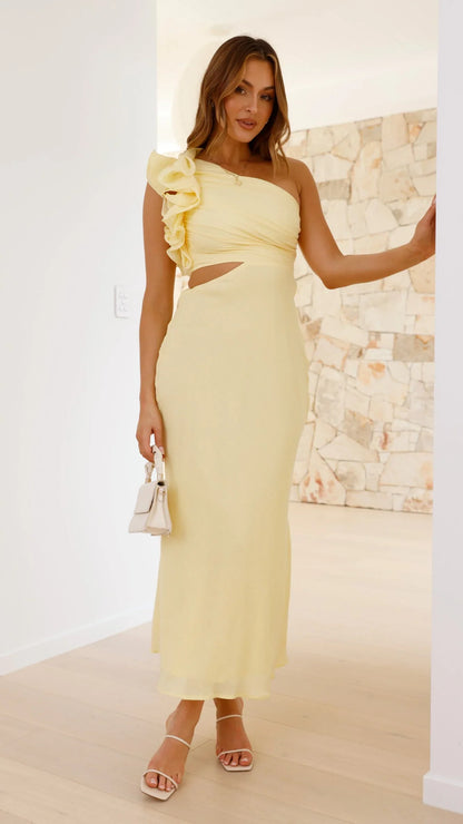 Amina Maxi Dress Yellow