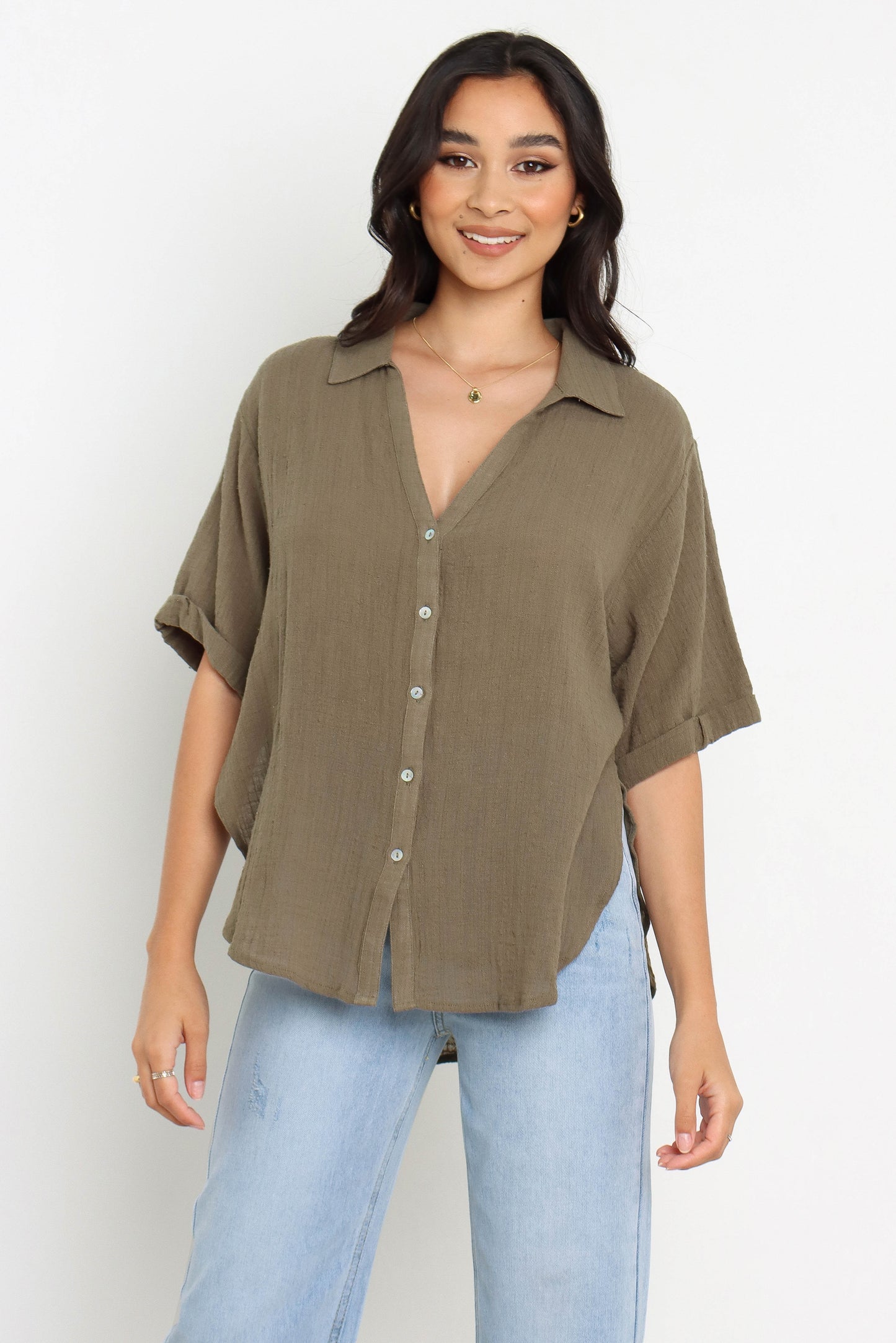 Dion Top Olive