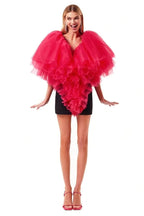 Volumetric heart shaped mini dress