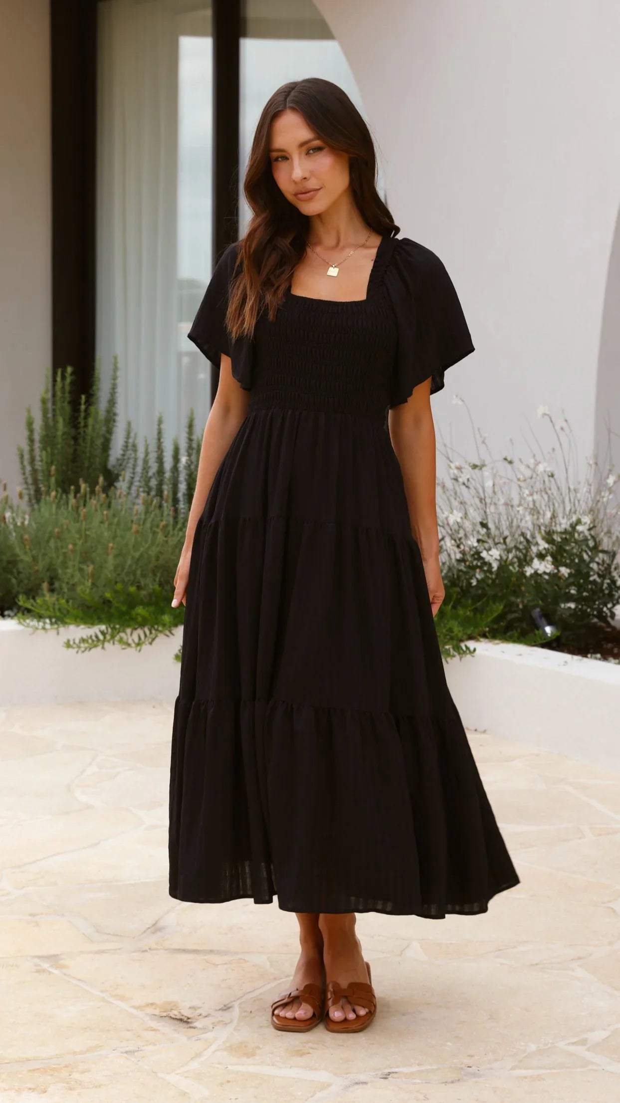 Lainey Midi Dress Black