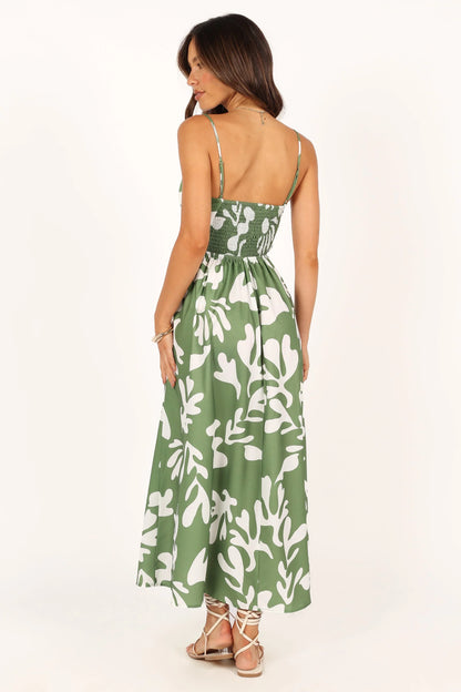 Payton Midi Dress Khaki