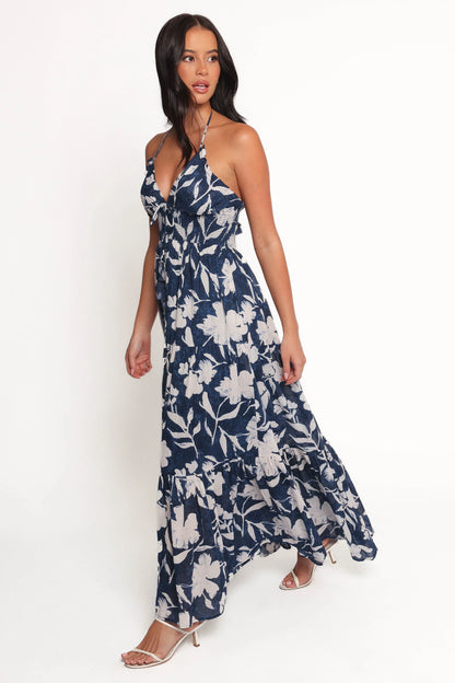 Coralie Maxi Dress Navy Peony