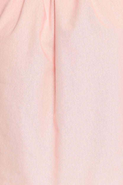 Zion Off Shoulder Long Sleeve Top Pale Pink