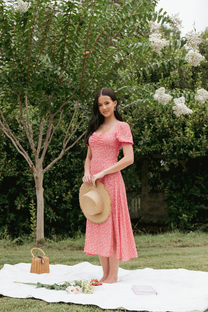 Franklin Dress Red Floral