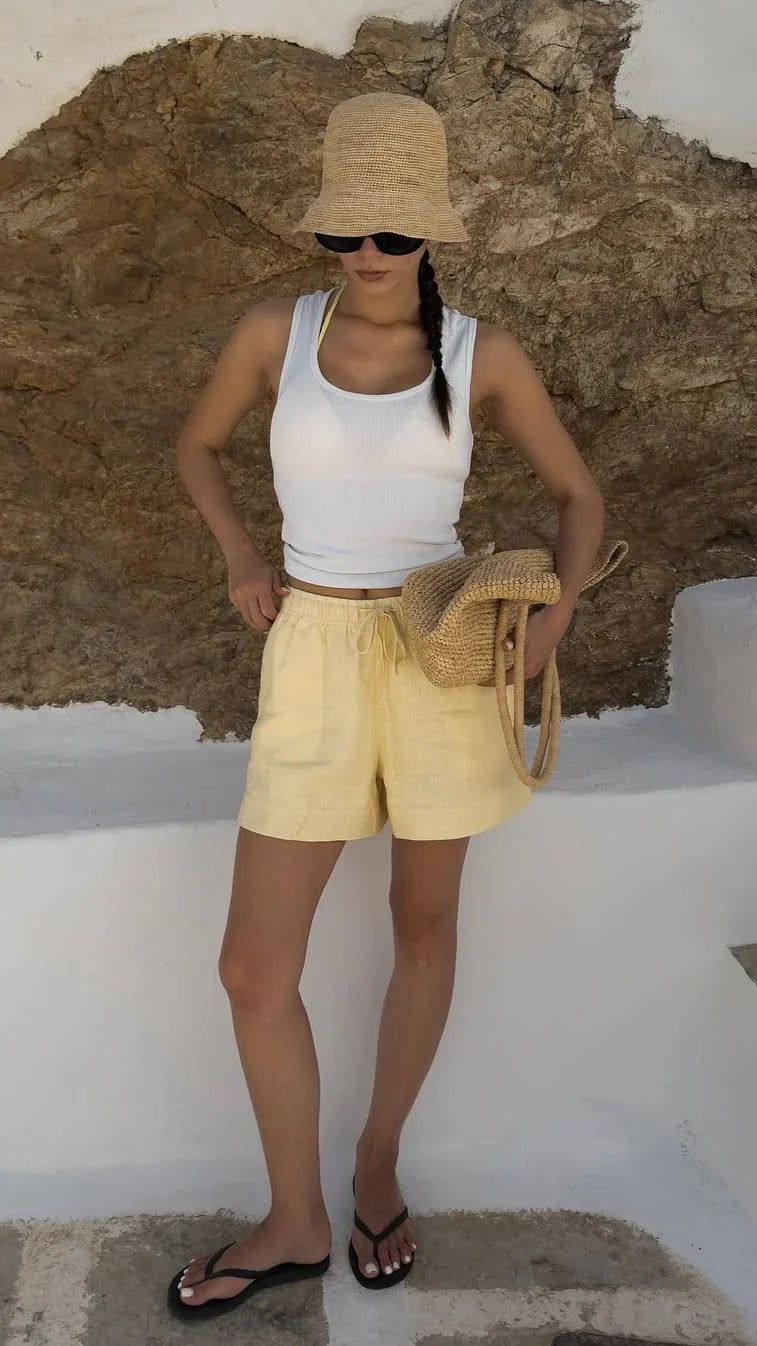 Luna Shorts Yellow