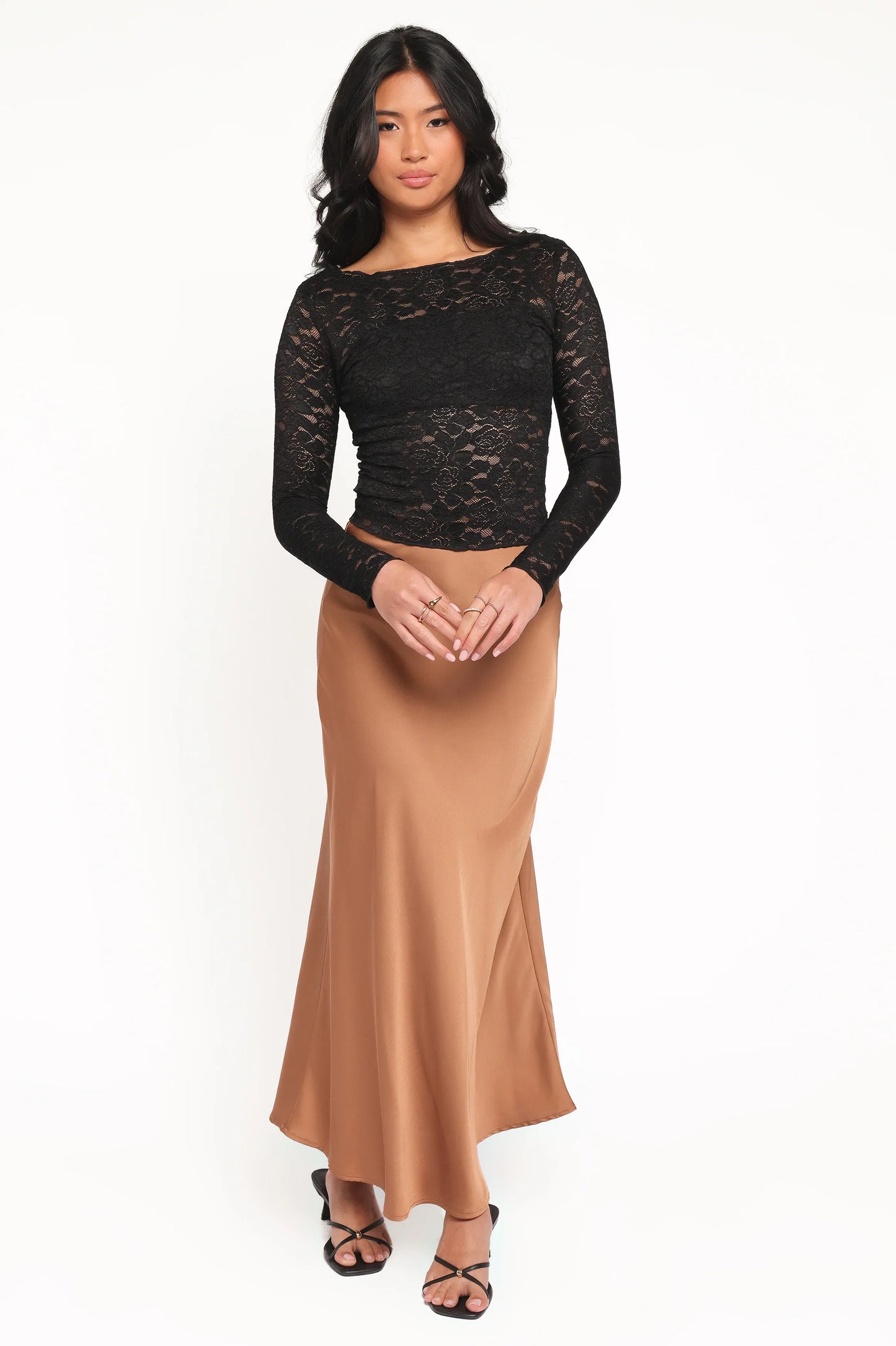 Iveta Lace Top Black