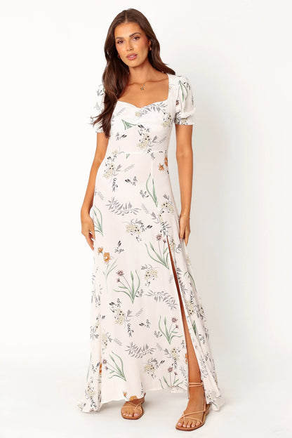 Franklin Maxi Dress White Floral