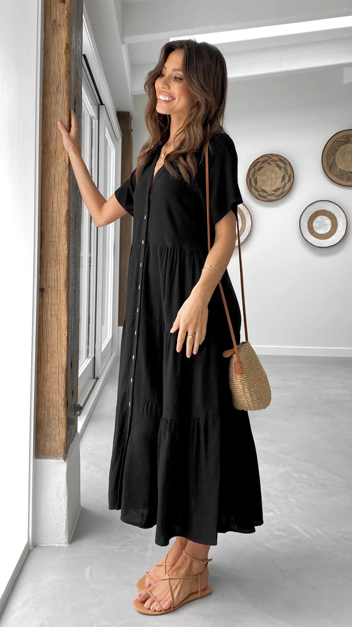 Kimberly Midi Dress Black