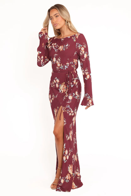 Alima Maxi Dress Berry Floral