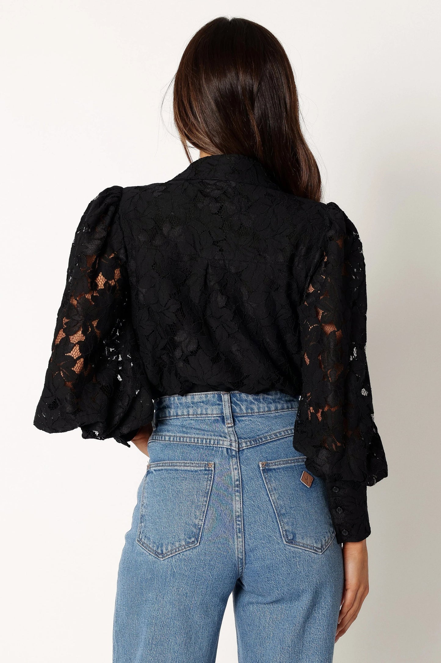 Tadeo Lace Shirt Black