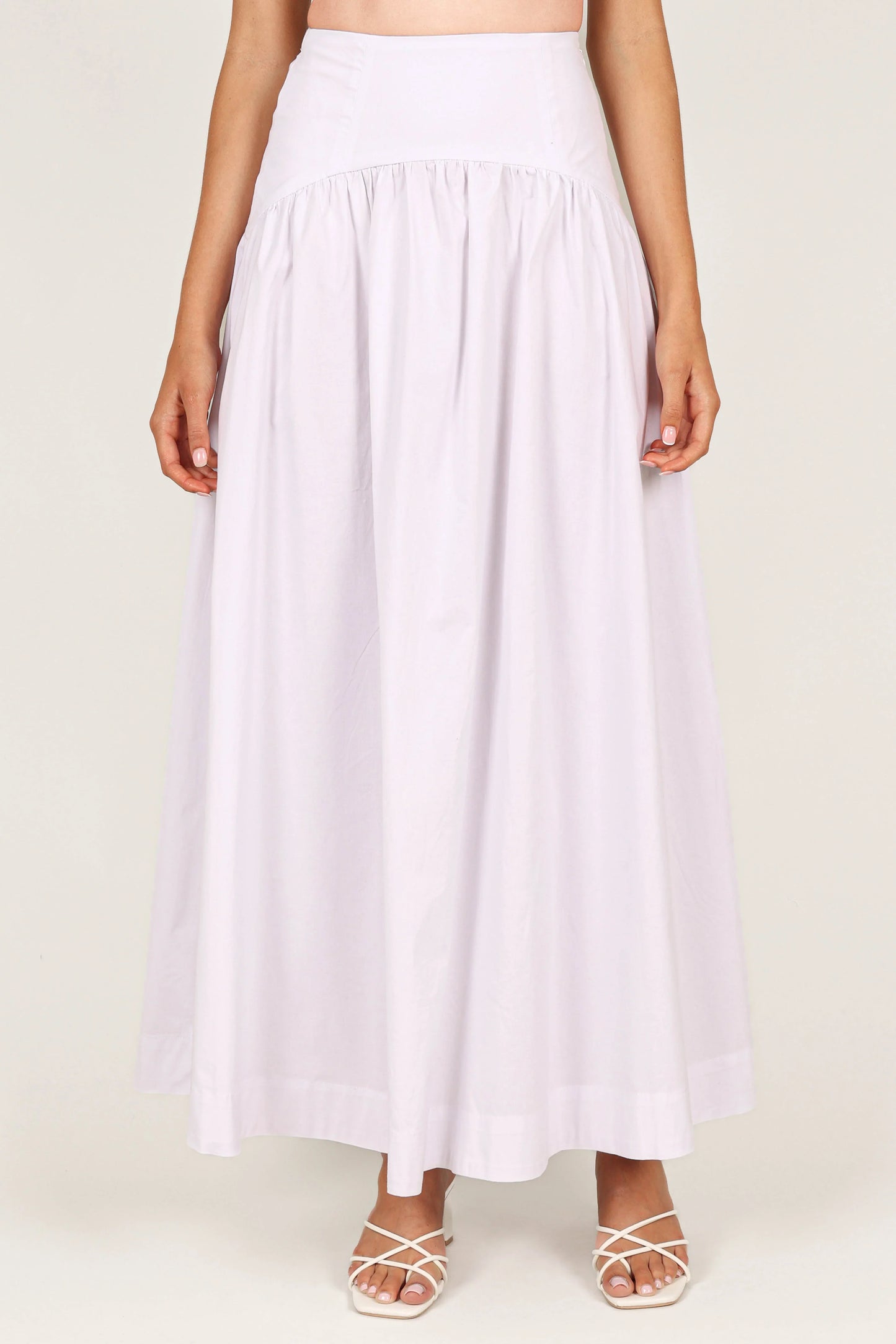 Savannah Maxi Skirt White