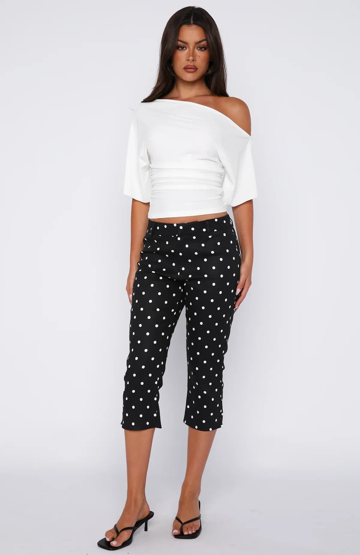 Marrakech Moments Cinched Waist Top White