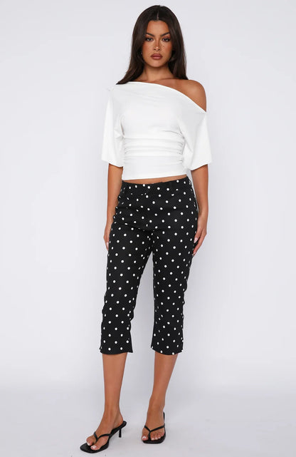 Marrakech Moments Cinched Waist Top White