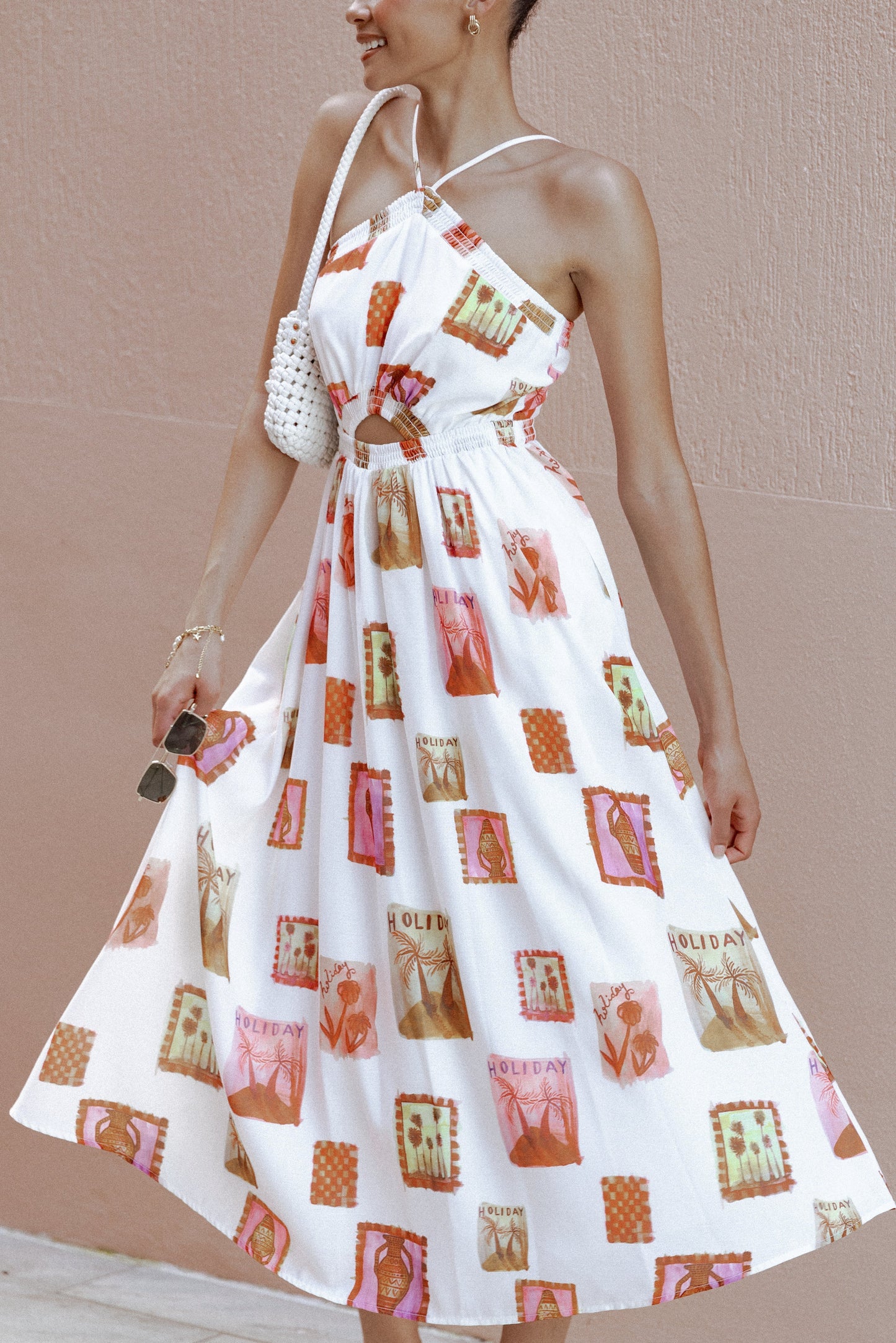 Madi Maxi Dress White Multi