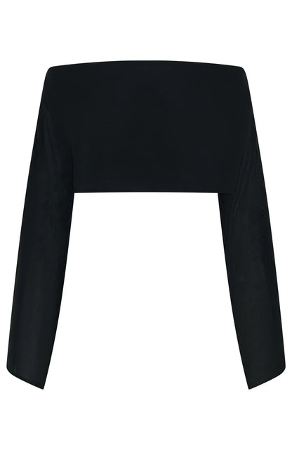 Desert Drifts Long Sleeve Top Black