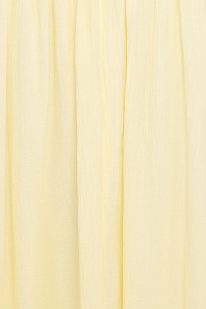 Enola Gather Midi Dress Yellow