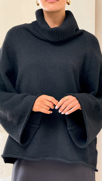 Jacques Knitted Jumper Black