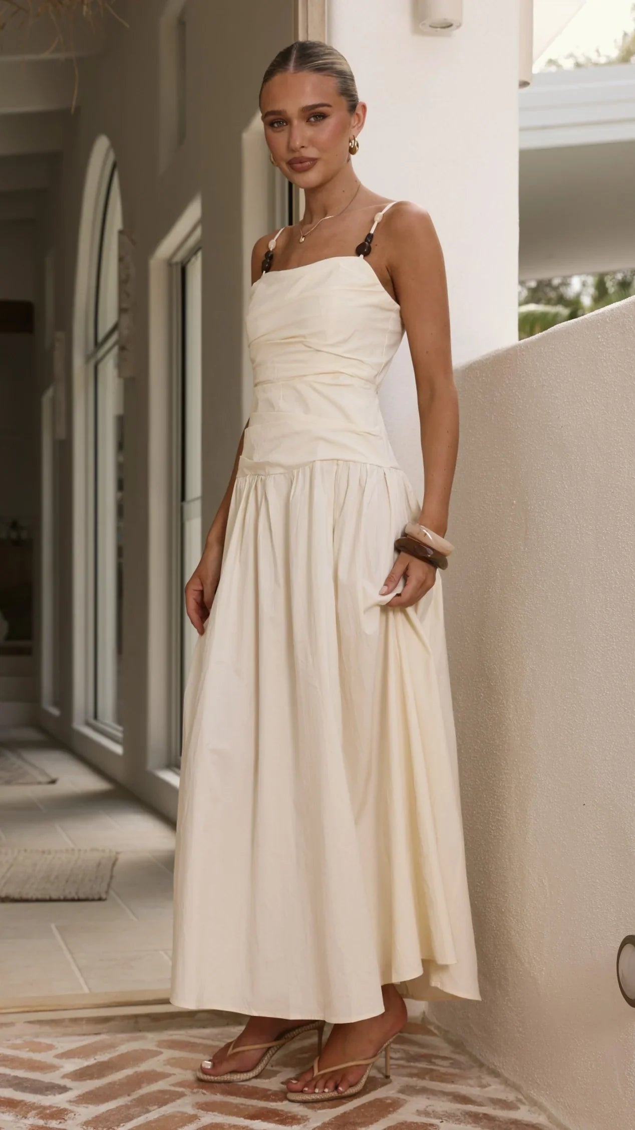 Raziela Maxi Dress Cream