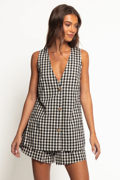 Miller Short Set Black Gingham