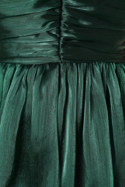 Jace Tiered Maxi Dress Shimmer Emerald