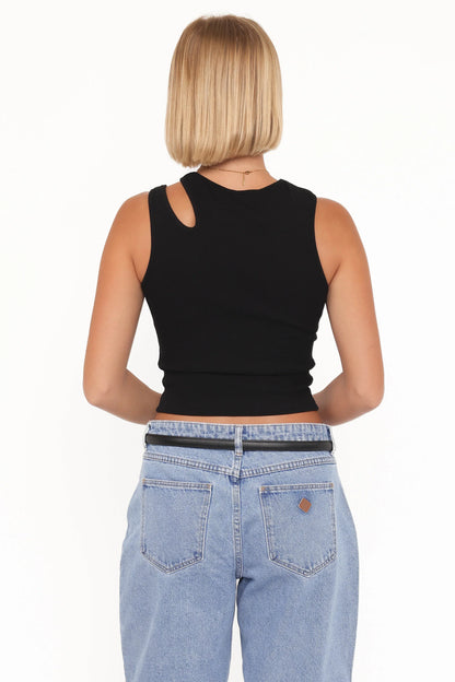Elira Cut Out Tank Black