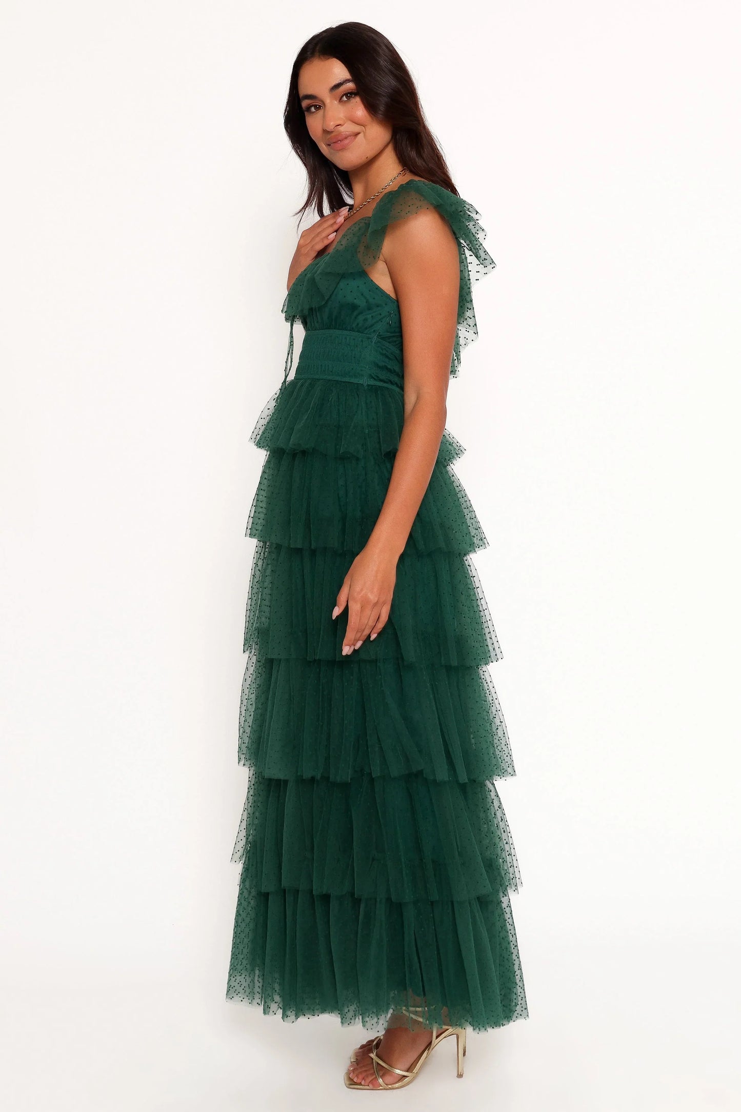 Belle Maxi Dress Hunter Green