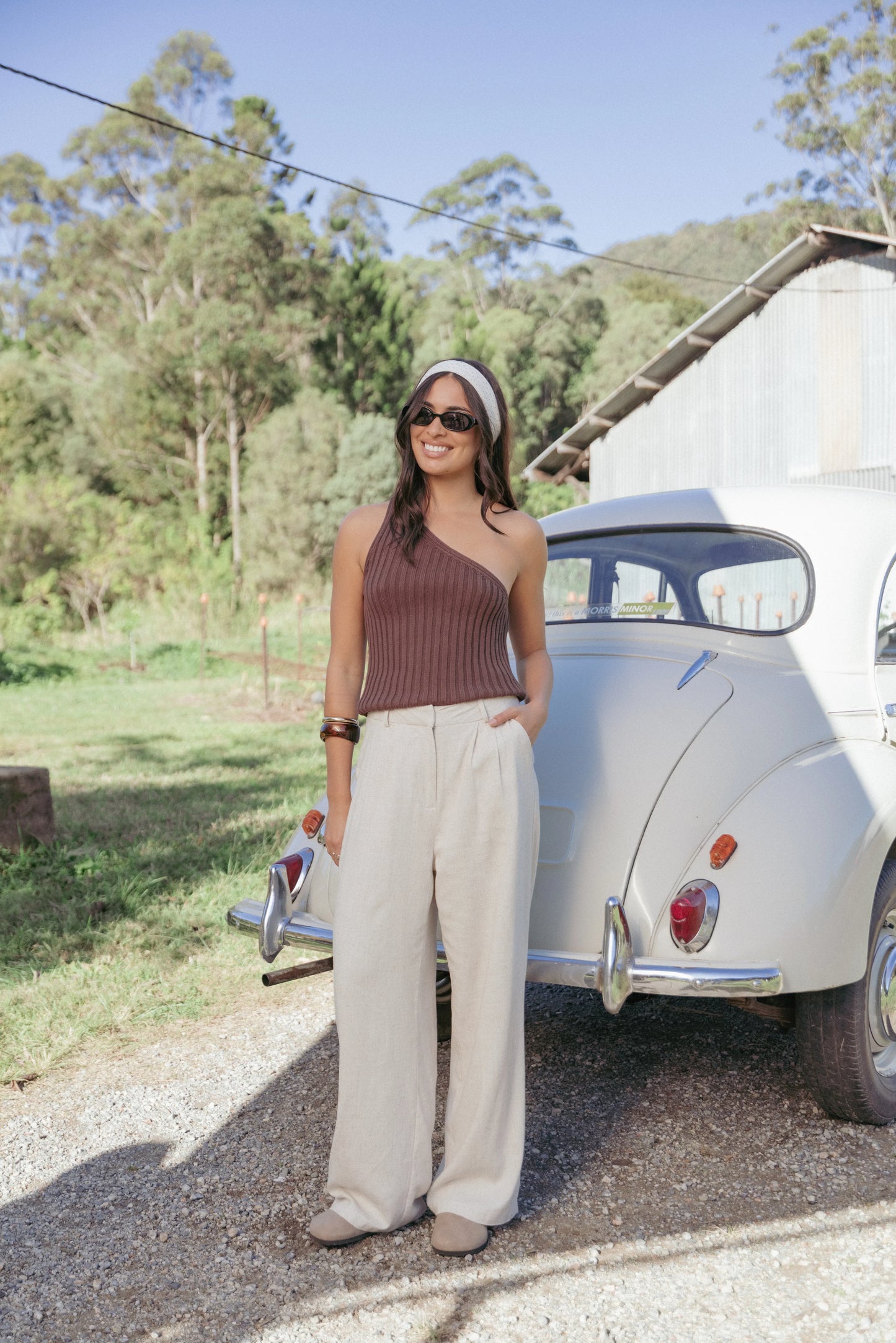Dean Linen Pants Beige