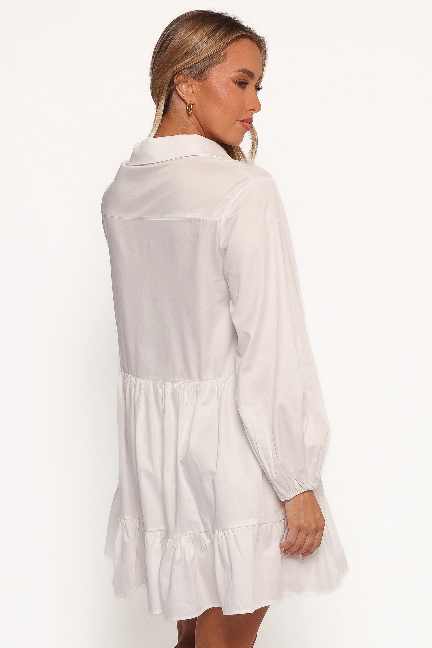 Carlotta Long Sleeve Mini Dress White