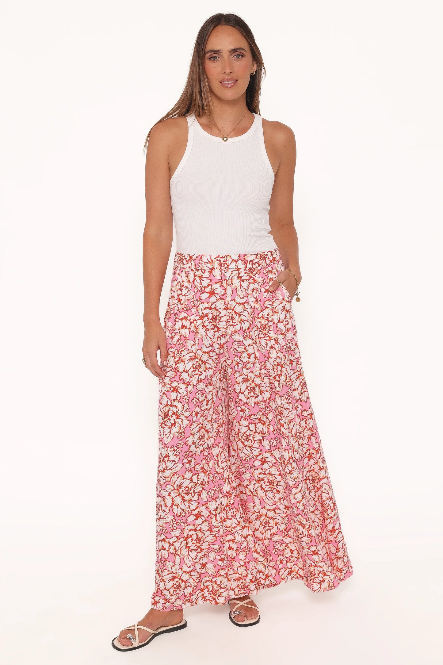 Lessie Pants Pink Floral