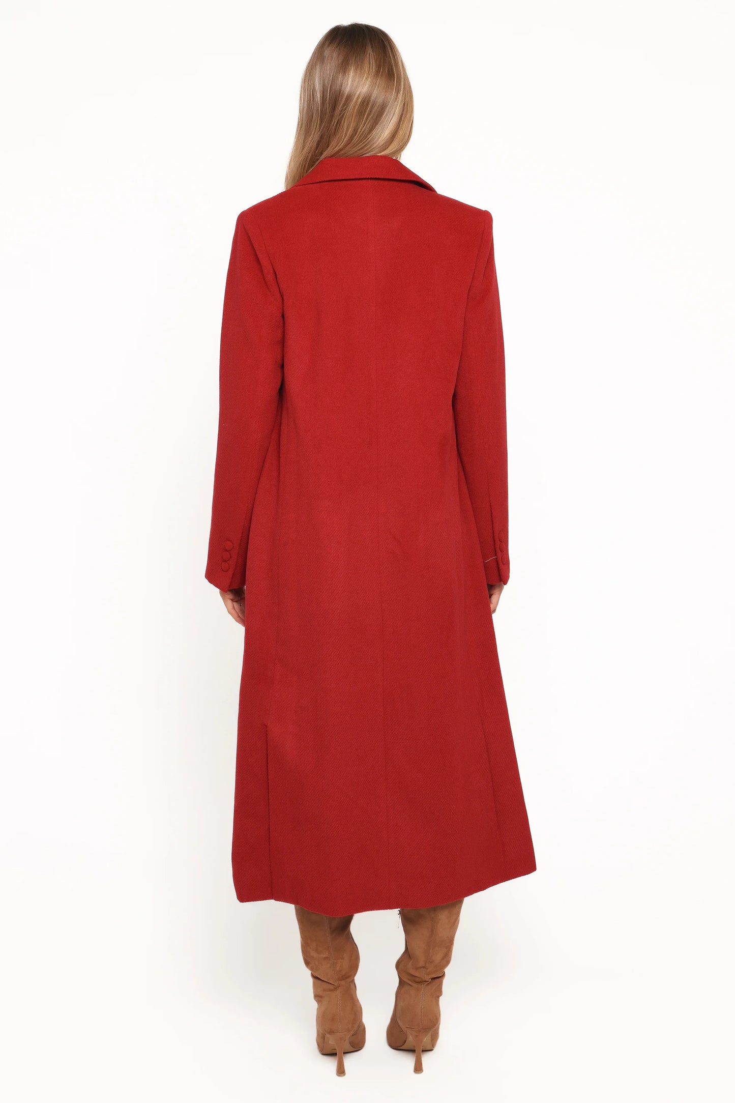Jett Long Blazer Coat Red