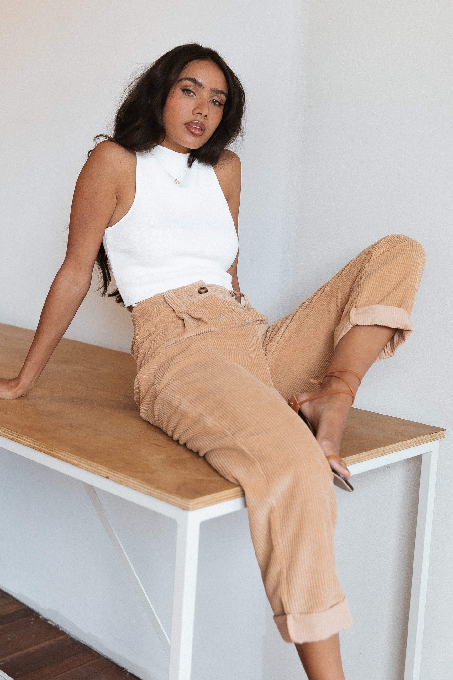 Talaren Cord Pant Beige