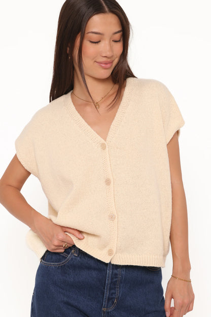 Mariana Knit Vest Lemon