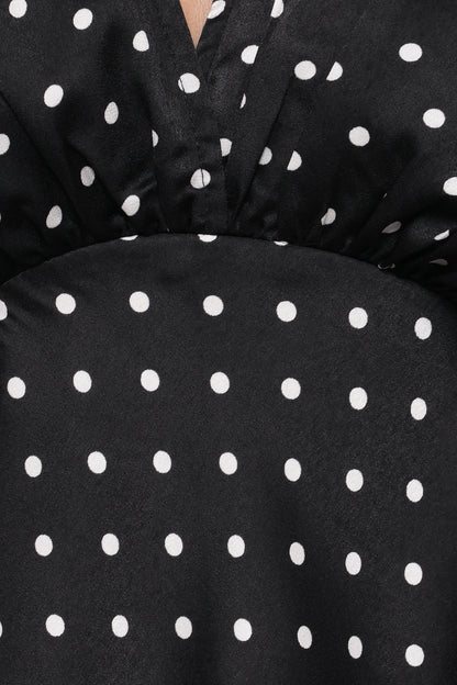Ailbhe Top Black Polka Dot